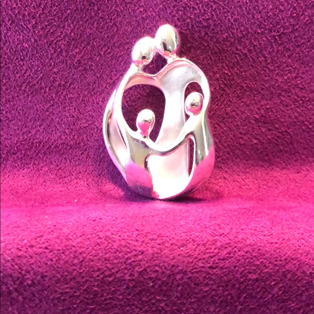 Large loving family pendant